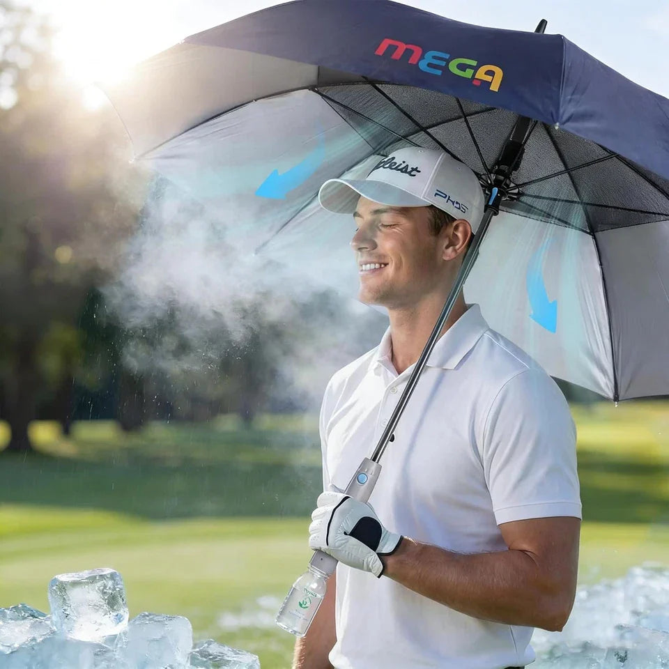 The Smart Hydro Breeze Cooling Umbrella